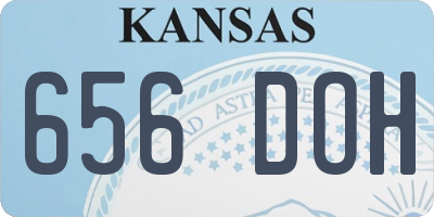 KS license plate 656DOH