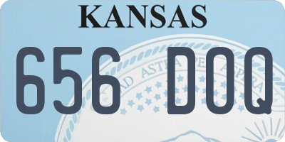 KS license plate 656DOQ