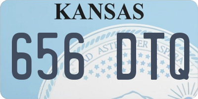 KS license plate 656DTQ