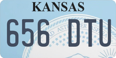 KS license plate 656DTU