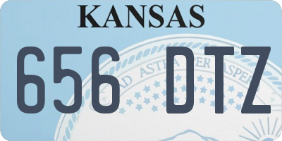 KS license plate 656DTZ