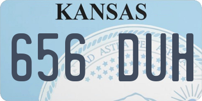 KS license plate 656DUH