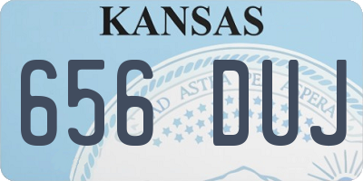 KS license plate 656DUJ