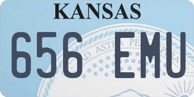 KS license plate 656EMU
