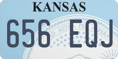 KS license plate 656EQJ