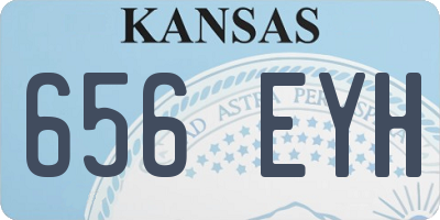 KS license plate 656EYH
