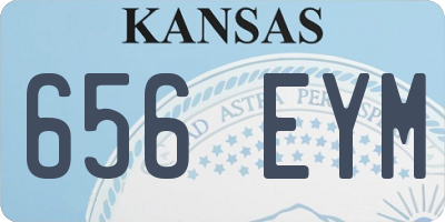 KS license plate 656EYM