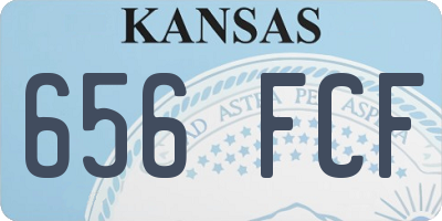 KS license plate 656FCF