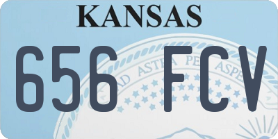 KS license plate 656FCV