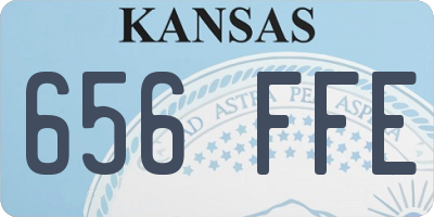 KS license plate 656FFE