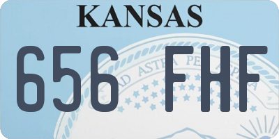 KS license plate 656FHF
