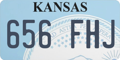 KS license plate 656FHJ