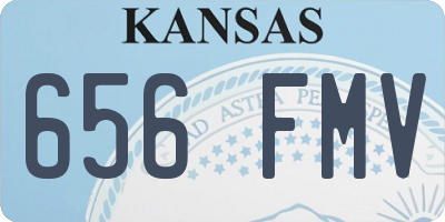 KS license plate 656FMV