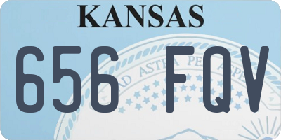 KS license plate 656FQV
