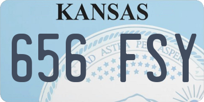 KS license plate 656FSY