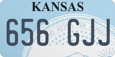 KS license plate 656GJJ