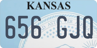KS license plate 656GJQ