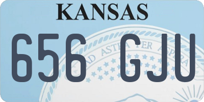 KS license plate 656GJU