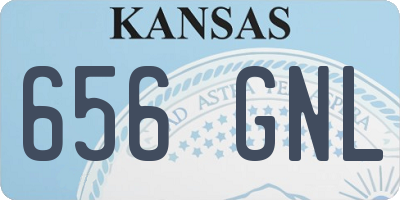 KS license plate 656GNL