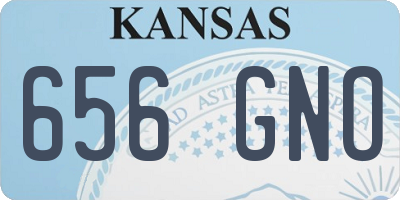 KS license plate 656GNO