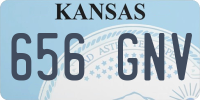 KS license plate 656GNV