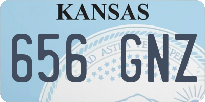 KS license plate 656GNZ