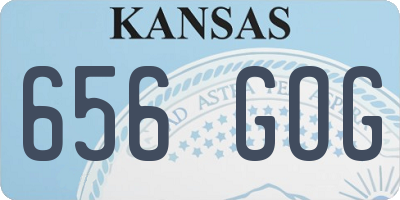 KS license plate 656GOG