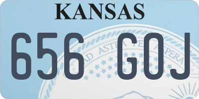 KS license plate 656GOJ