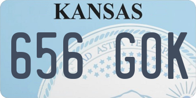 KS license plate 656GOK