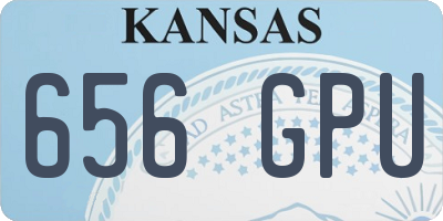 KS license plate 656GPU