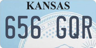 KS license plate 656GQR