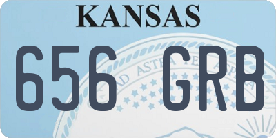 KS license plate 656GRB