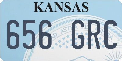 KS license plate 656GRC