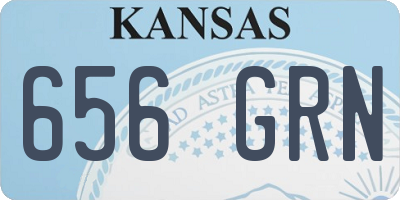 KS license plate 656GRN