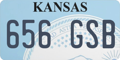 KS license plate 656GSB