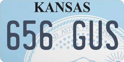 KS license plate 656GUS