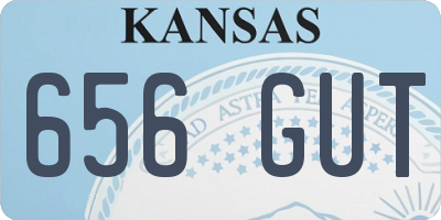 KS license plate 656GUT