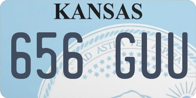 KS license plate 656GUU