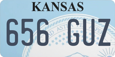 KS license plate 656GUZ