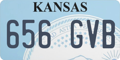KS license plate 656GVB
