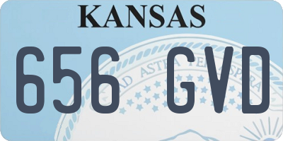 KS license plate 656GVD