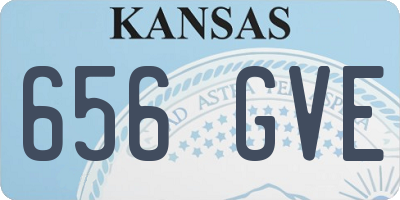 KS license plate 656GVE