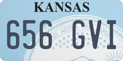 KS license plate 656GVI