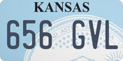 KS license plate 656GVL