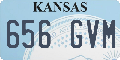 KS license plate 656GVM