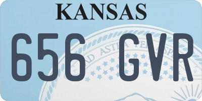 KS license plate 656GVR