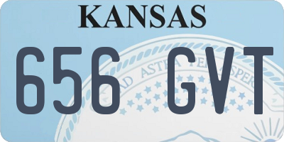 KS license plate 656GVT