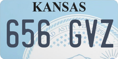 KS license plate 656GVZ