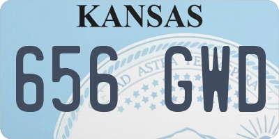 KS license plate 656GWD
