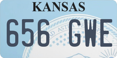 KS license plate 656GWE